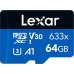 Lexar 633x 64GB MicroSDHC (Read: 100MB/s)